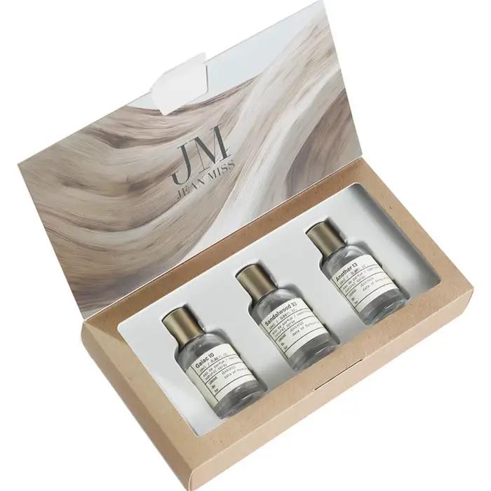Parfum pour homme de haute qualité, Cologne 75ml, coffret cadeau 3 pièces, senteur boisée naturelle.