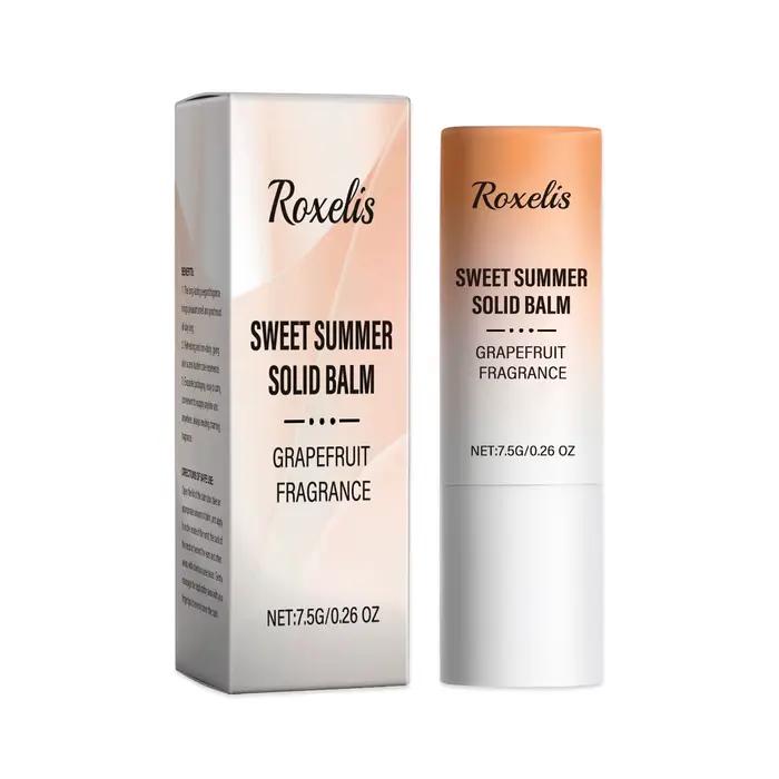 Coffret de baumes solides Sweet Summer – (Citron, Jasmin, Pamplemousse, Lait) Parfum longue durée, b