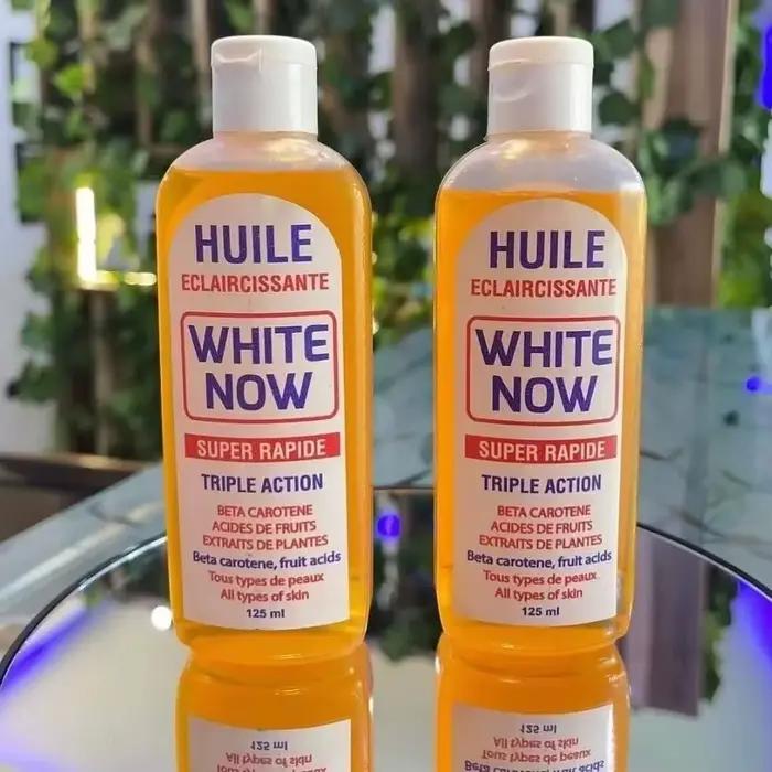 Sérum Huile Clarifiante blanc, 125ml, maintenant, blanchissant, éclaircit le teint, améliore la peau