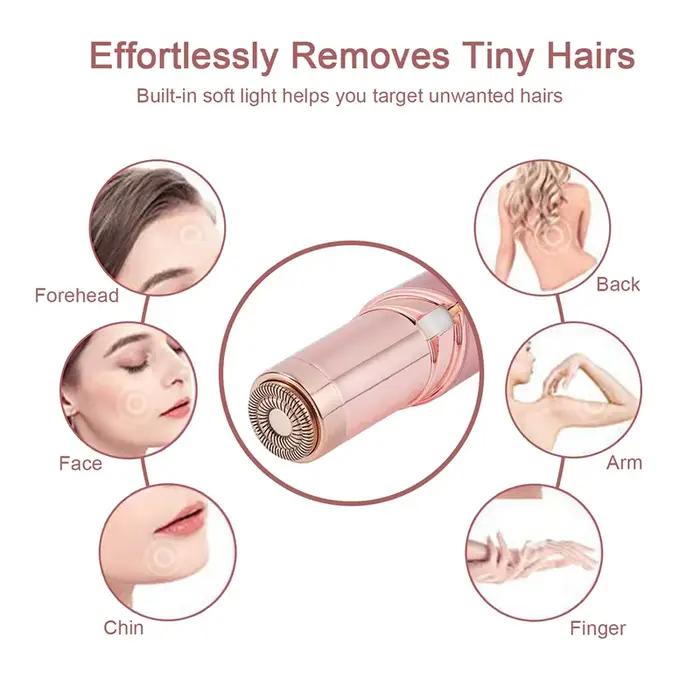Rasoir de sourcils électrique Mini épilateur de sourcils visage rouge à lèvres forme épilation Porta