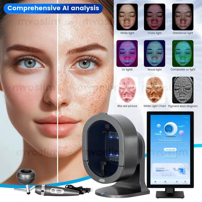 Miroir magique 3D, Machine d'analyse faciale numérique, analyseur de peau, détecteur d'instrument d'