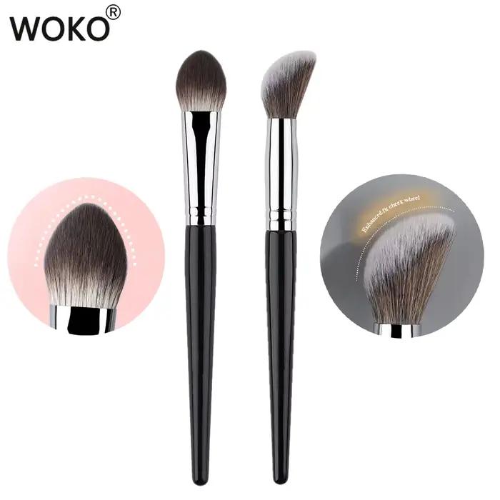 Brosse à Blush crème, imite l'application du bout des doigts, poudre de pointillé, pinceaux de maqui