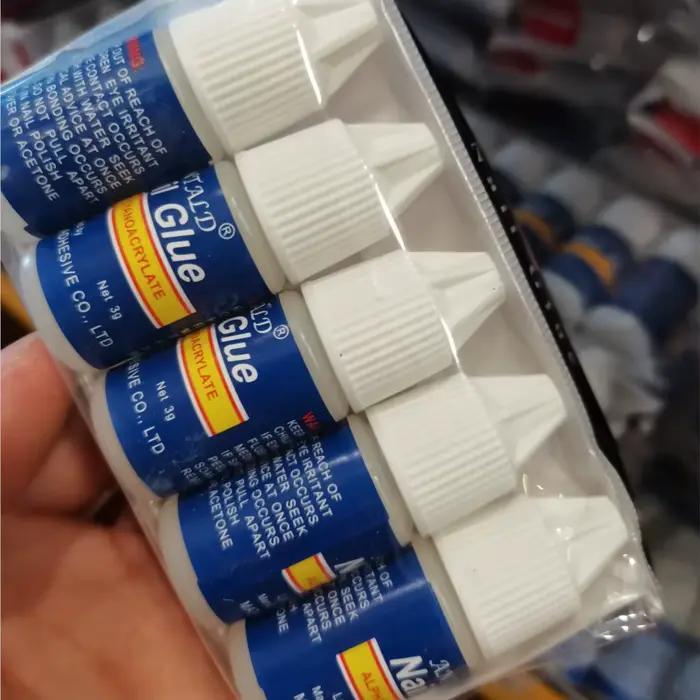 1 ensemble * 3g colle à ongles à séchage rapide pour faux ongles colle adhésive forte professionnel 