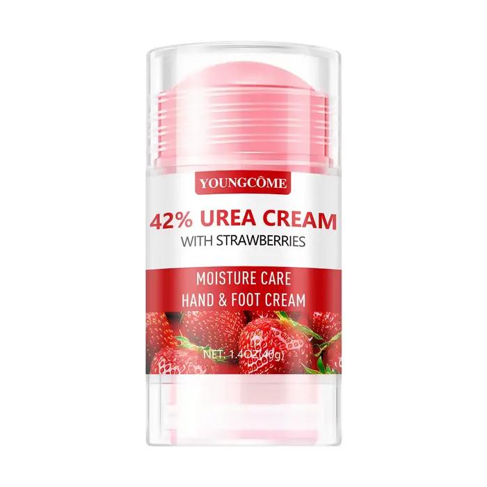 Crème contre l'urée, fraise, pour les mains et les pieds, prévient la sécheresse, les fissures des m