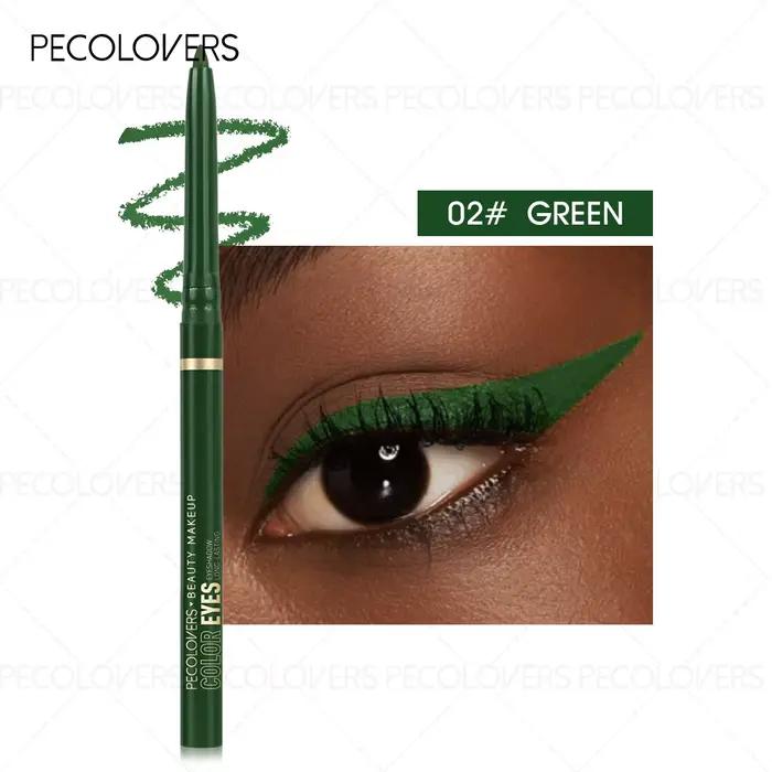 1 stylo eyeliner vert imperméable, idéal pour les débutants, pour des yeux charmants sans effort