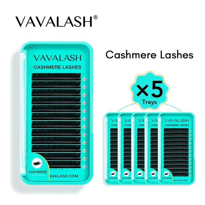 VAVALASH Vente en gros 5 plateaux/ensemble Cils en cachemire Volume naturel Extensions de cils class