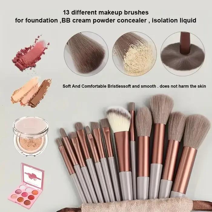 Ensemble de pinceaux de maquillage pour femme, fard à barrage, surligneur, correcteur, fard à joues,