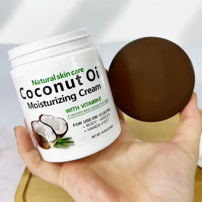 Huile de noix de coco naturelle biologique, 300g/10,58 fl.oz, réparation pressée à froid, peau sèche