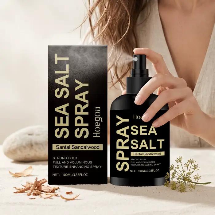 Spray Coiffant au Sel Marin Anti-Frisottis Fixation Longue Durée Volume et Texture pour Cheveux Bouc