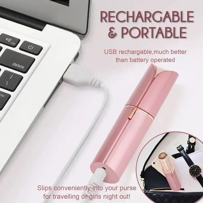 Rasoir de sourcils électrique Mini épilateur de sourcils visage rouge à lèvres forme épilation Porta