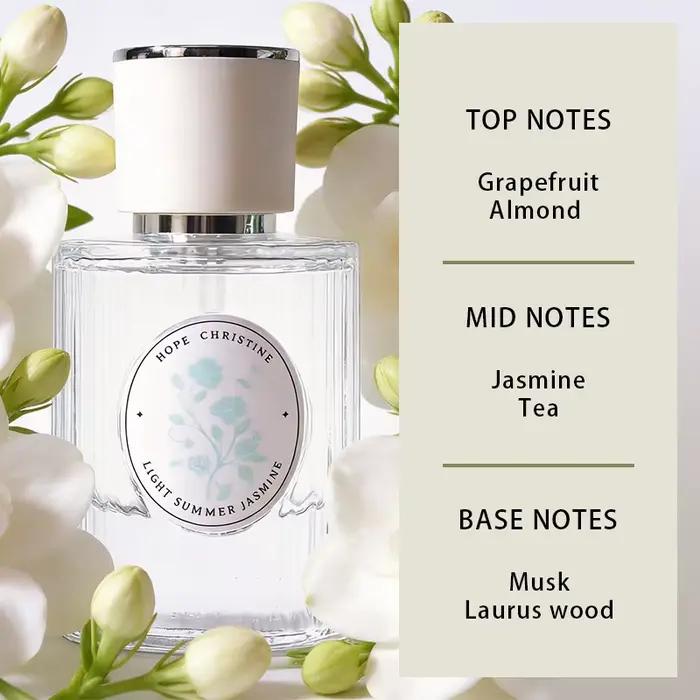 Parfum de jasmin original chinois, senteur florale légère et fraîche d'été, longue durée, parfum élé