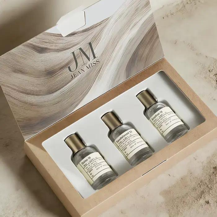 Mini Coffret Cadeau de Parfums 3 pièces x 25ml – Boisé Santal Chaud, Terreux, Longue Durée, Unisexe,