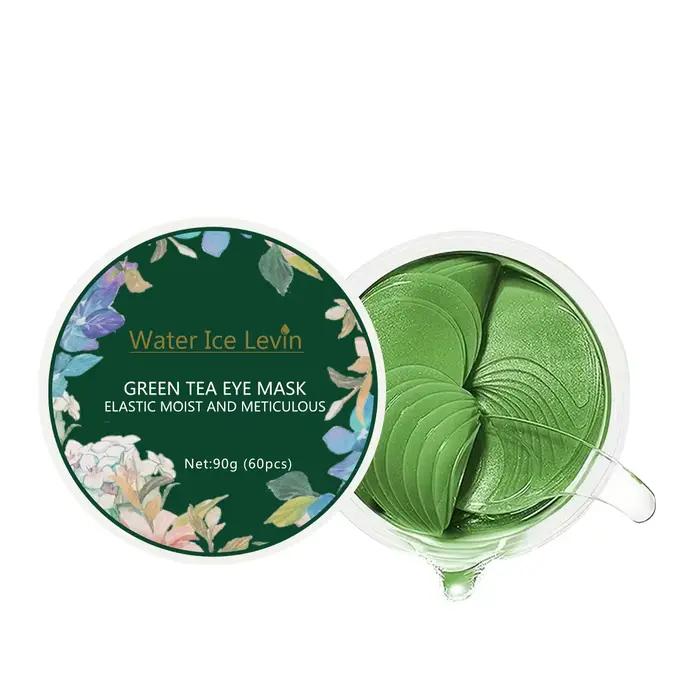 Masque pour les yeux au thé vert, puissant et hydratant, délicat et raffermit la peau autour des yeu