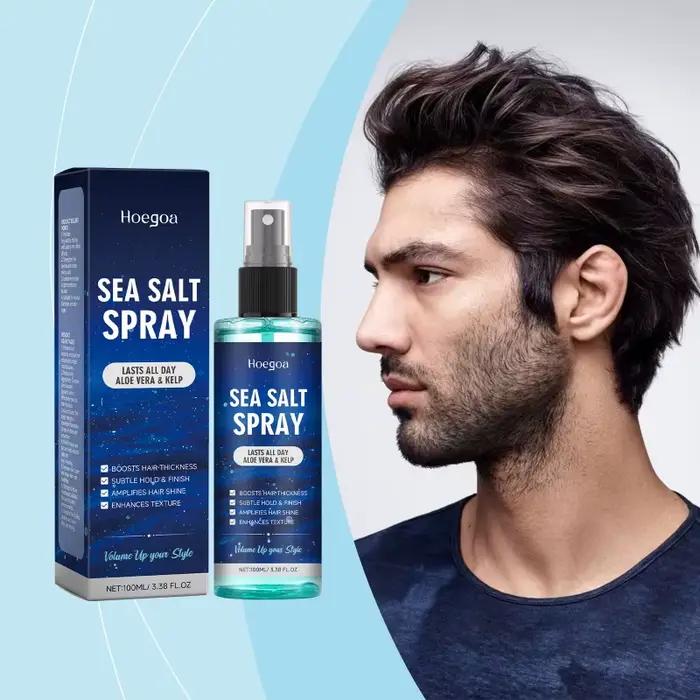 Spray texturisant au sel de mer – Spray capillaire volumateur pour vagues et boucles de plage, ajout