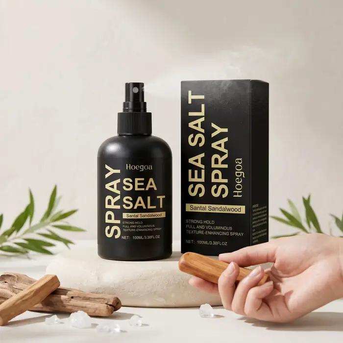 Spray Coiffant au Sel Marin Anti-Frisottis Fixation Longue Durée Volume et Texture pour Cheveux Bouclés et Coiffure Haute