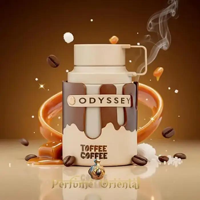 Parfum unisexe Armaf Odyssey Toffee Coffee, eau de parfum longue durée 100 ml, parfum oriental à la vanille, EDP, parfum en spray unisexe