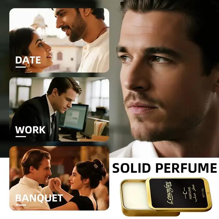Parfum solide arabe Lemonfay - 15g Baume parfumé de poche portable