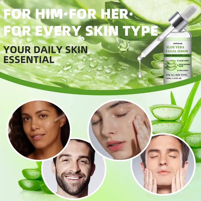 Veérenae ALOE VERA FACIAL SERUM - Hydratant et apaisant