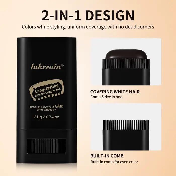 Bâtonnet de coloration capillaire longue durée : Couvre rapidement les cheveux blancs