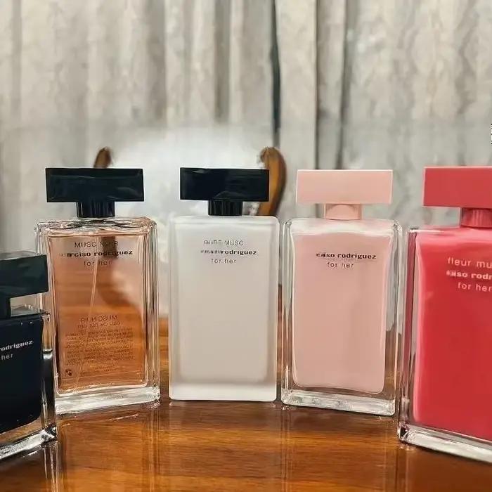 Eau de toilette florale musquée élégante 100 ml pour femmes