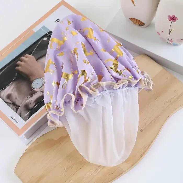 Chapeau de bain imperméable pour femmes