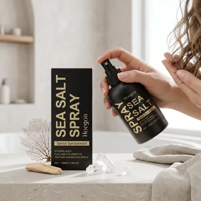 Spray Coiffant au Sel Marin Anti-Frisottis Fixation Longue Durée Volume et Texture pour Cheveux Bouclés et Coiffure Haute