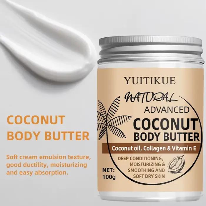 100g Crème Corps Noix de Coco - Convient pour tout le monde