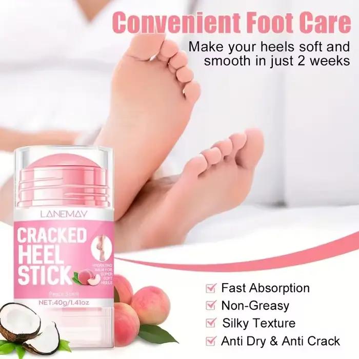 Baume hydratant nourrissant pour les pieds au pêche