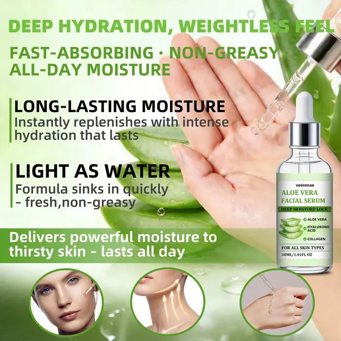 Veérenae ALOE VERA FACIAL SERUM - Hydratant et apaisant