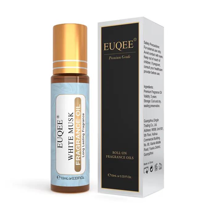 EUQEE 10ml rouleau frottis parfum huile pour femmes ligne fraîche noix de coco vanille ange pour aromathérapie