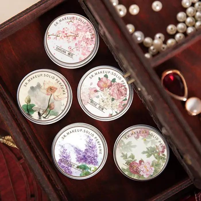 Parfum solide camomille lavande pour femmes et hommes