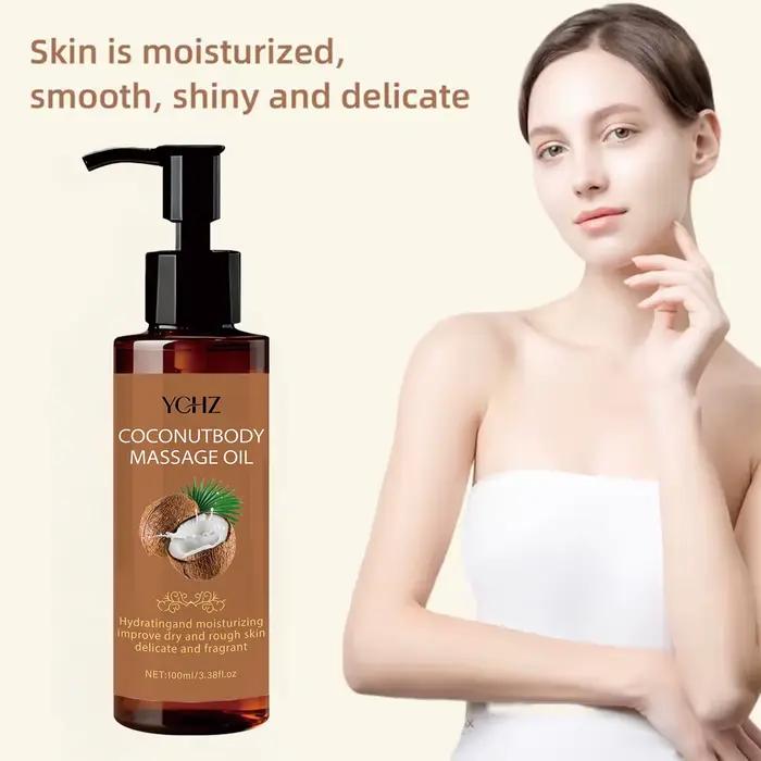 Huile de massage hydratante à la noix de coco