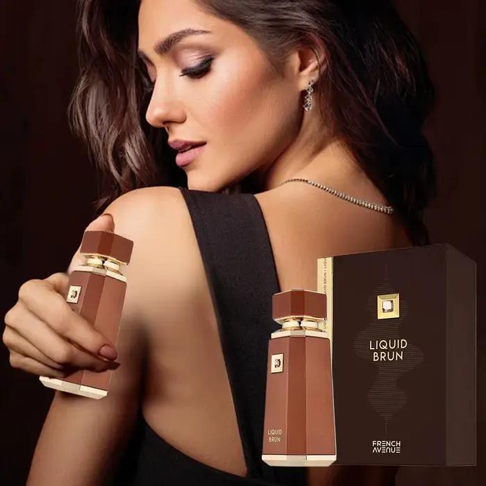 Parfum français marron liquide EDP Eau