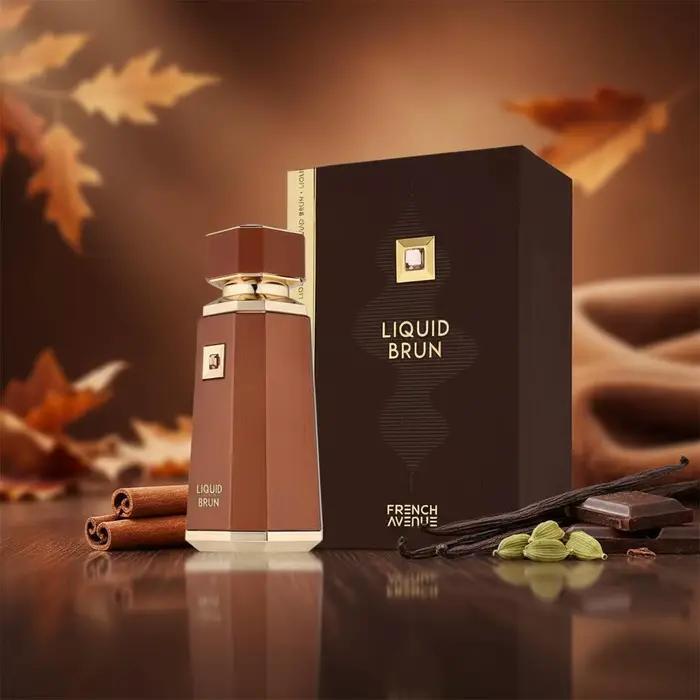 Parfum français marron liquide EDP Eau