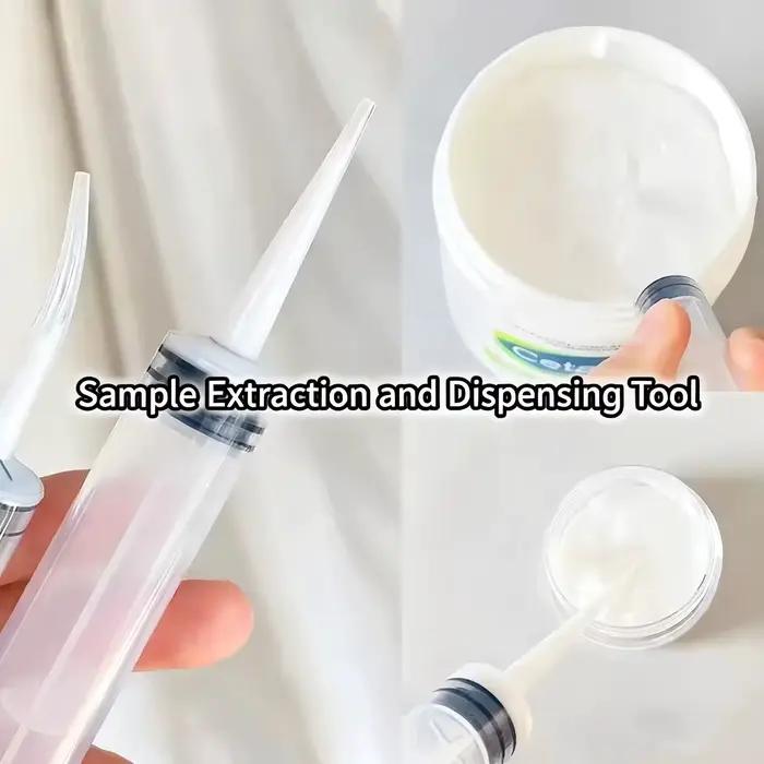 Outils d'emballage cosmétique, seringue d'émulsion extractive de crème pour les mains, lotion pour le corps de crème pour le visage, etc. outils d'extraction d'échantillons