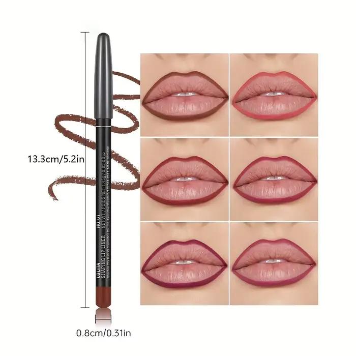 Crayon à lèvres mat de luxe, longue durée, Application fluide pour un contour et un remplissage parfaits, nuances polyvalentes pour tous les types de peau