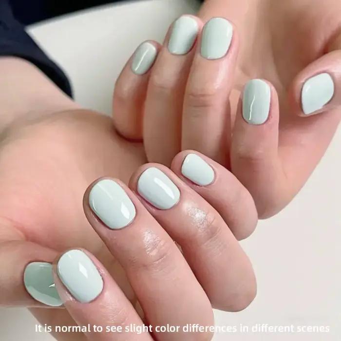 Vernis gel vert menthe crémeux
