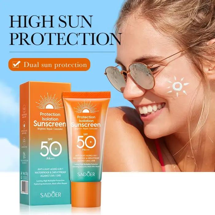Crème solaire SPF50+ pour le visage et le corps