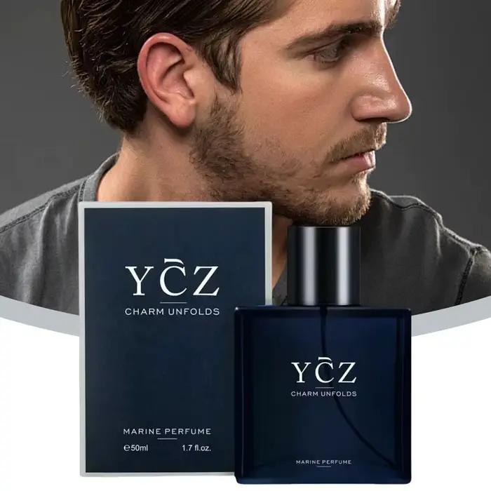 YCZ bleu hommes parfum Cologne bois