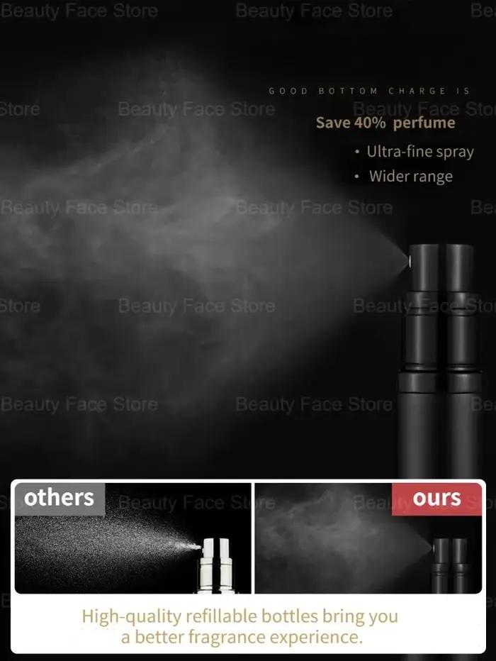 Bouteille rechargeable en verre 5 ml 8 ml avec pompe pour parfum portable et élégant pour femmes occasions spéciales cosmétique rechargeable voyage