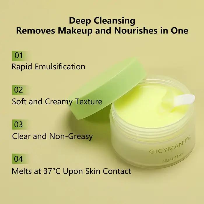 Le baume nettoyant est rafraîchissant et non gras