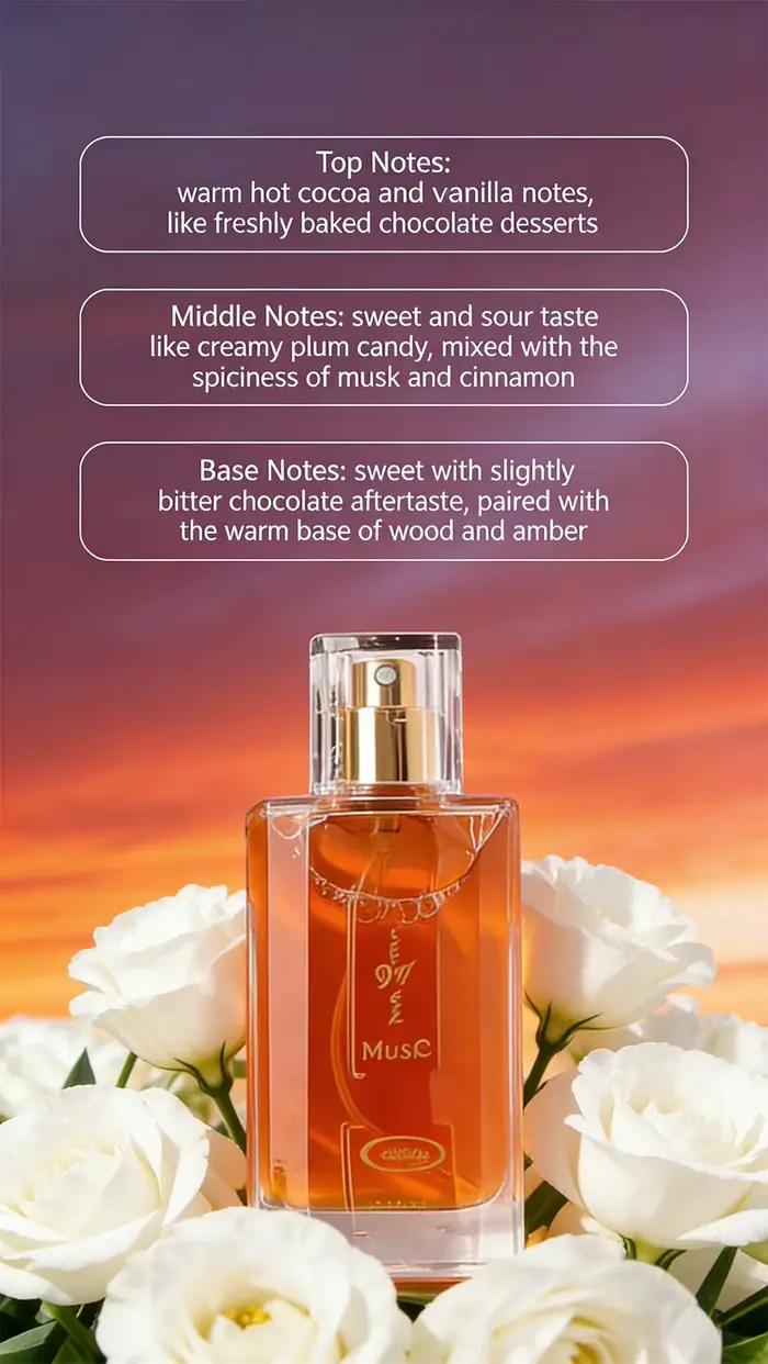 50ml al-reehab Choco Musk Eau de Parfum Spray pour femmes arabe dubaï