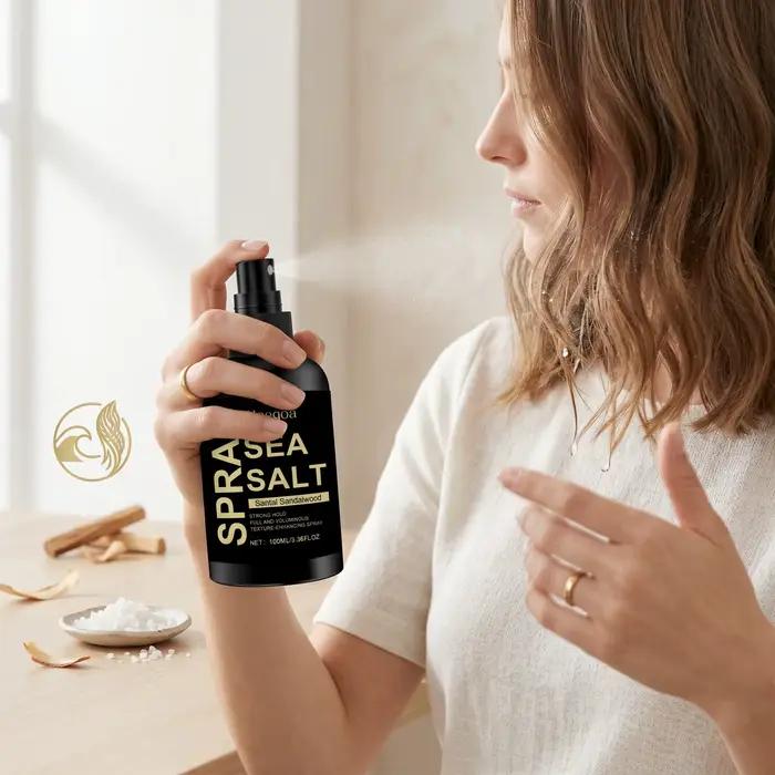 Spray Coiffant au Sel Marin Anti-Frisottis Fixation Longue Durée Volume et Texture pour Cheveux Bouclés et Coiffure Haute