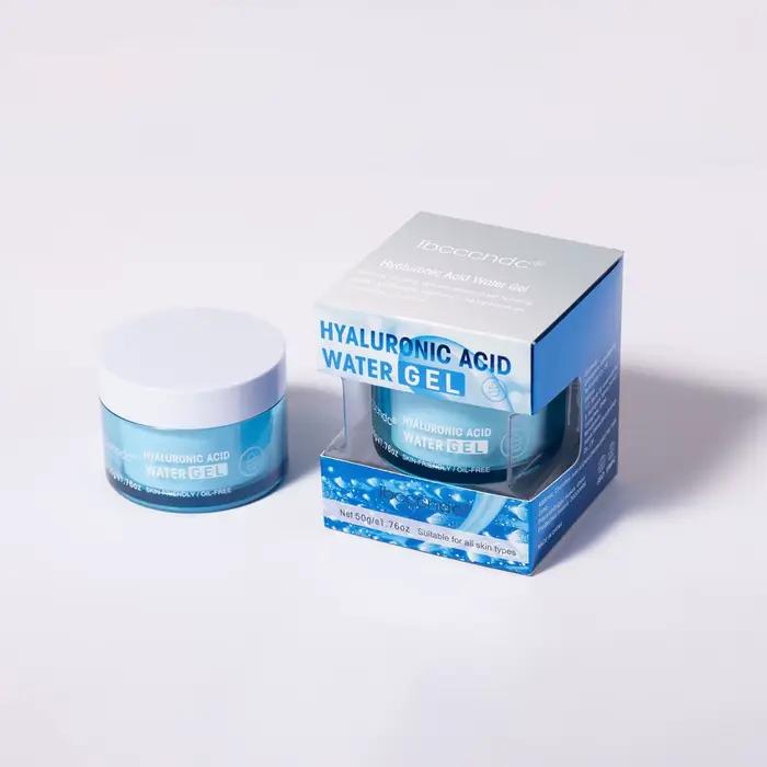 Gel d'eau hydratant à l'acide hyaluronique/crème hydratante pour le visage, hydratant quotidien pour peau sèche, améliore la sécheresse, 50g