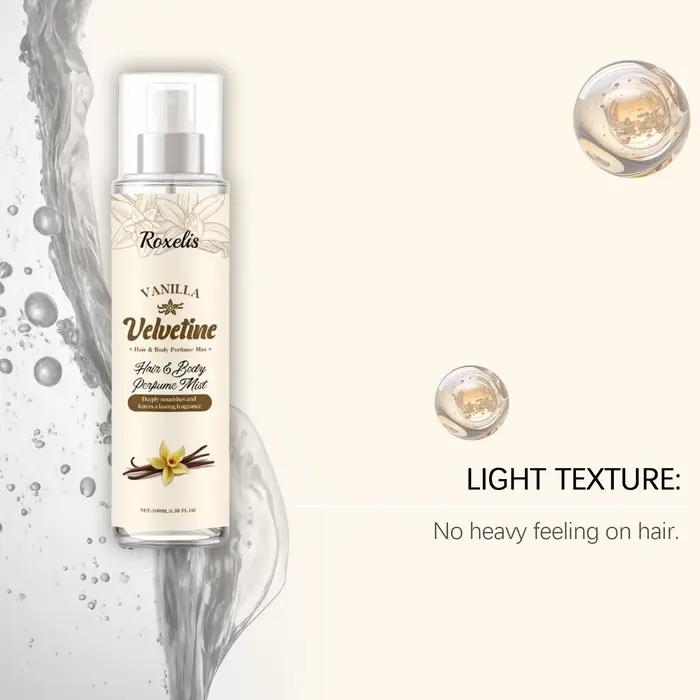 Roxelis 100ml Brume Corporelle Parfumée Vanille Velours