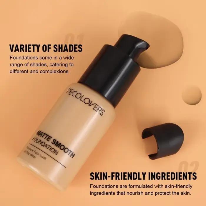 Fond de teint liquide imperméable et résistant à la sueur, naturel et durable, sans démaquillage, cosmétiques pour le visage