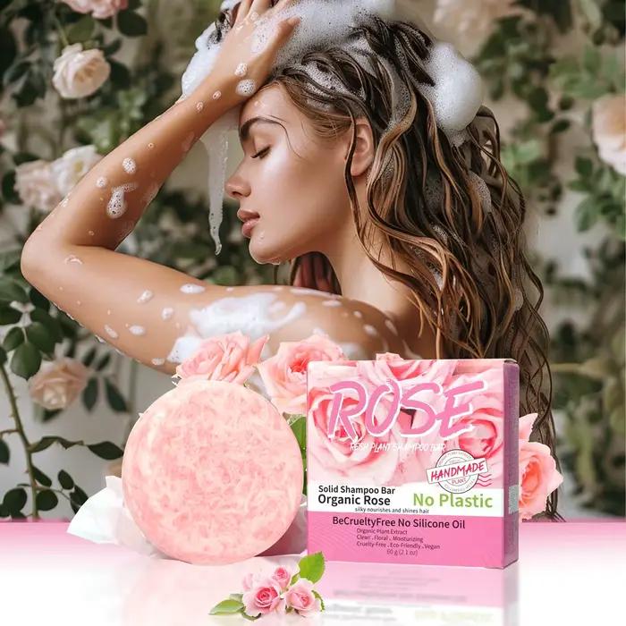 Savon shampoing rose rose