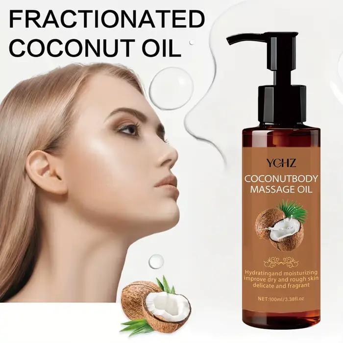 Huile de massage hydratante à la noix de coco