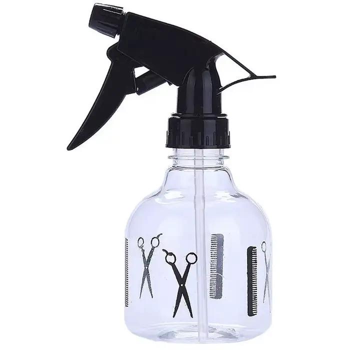 Bouteille pulvérisatrice transparente pour coiffure