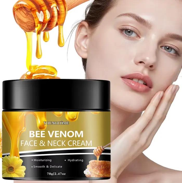 Crème hydratante pour le visage et le cou au venin d'abeille